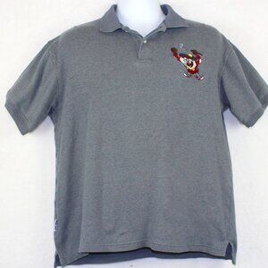 Vintage Acme Clothing Taz Tasmanian Devil Golfing Polo Shirt Mens M